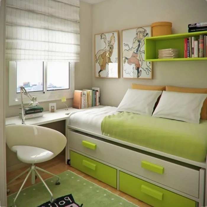 10 ý tưởng ăn gian diện tích khi thiết kế phòng ngủ nhỏ 3m2