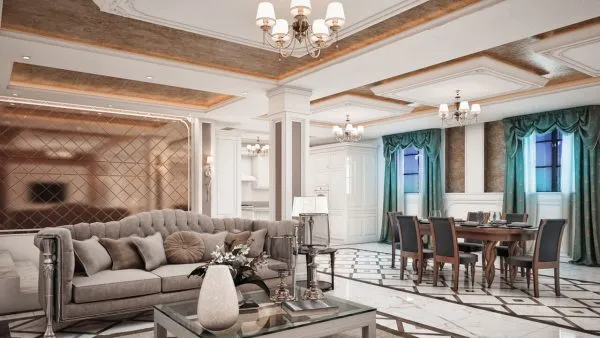 20 ý tưởng thiết kế nội thất phòng khách biệt thự đẹp nhất năm 2024