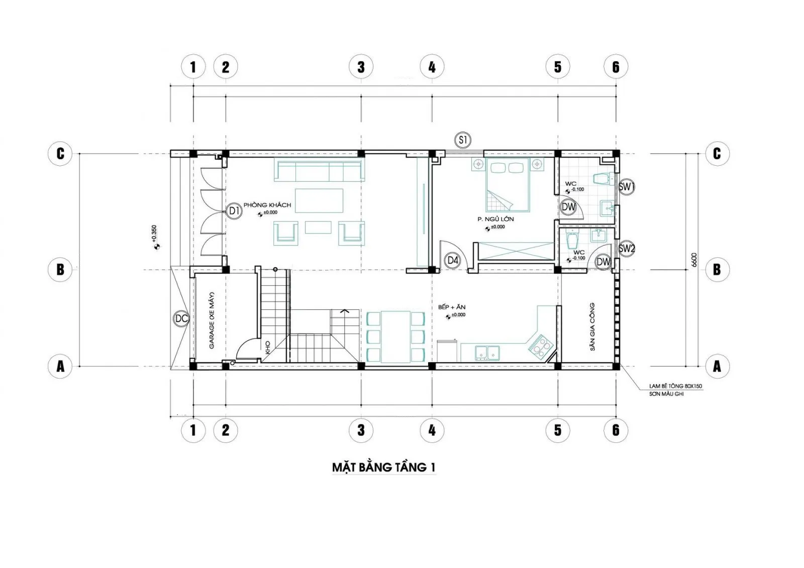 3 bản vẽ thiết kế nhà 2 tầng đẹp được yêu thích nhất hiện nay