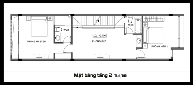 3 mẫu bản vẽ nhà ống 3 tầng thiết kế khoa học và hiện đại