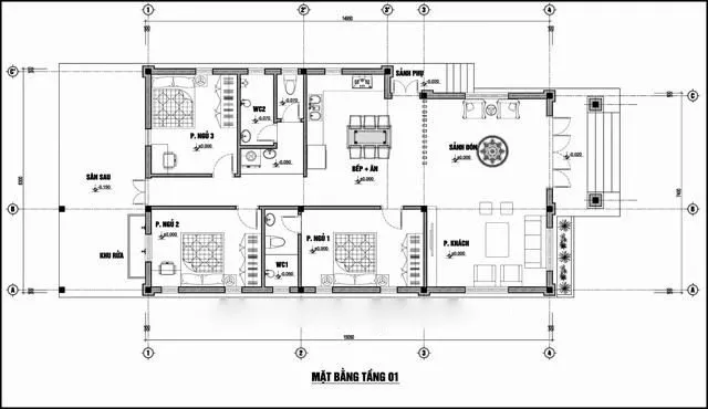 3 mẫu thiết kế nhà cấp 4 mái Nhật 3 phòng ngủ đẹp ấn tượng