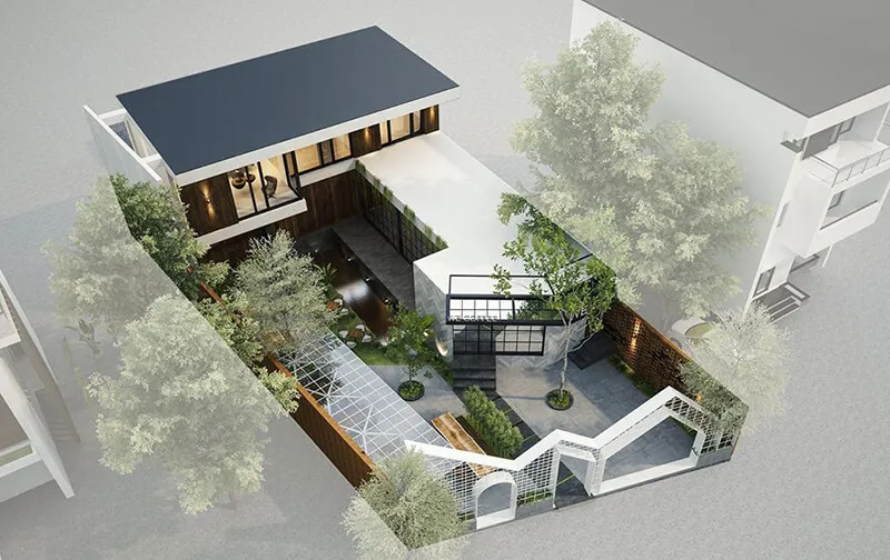 3 mô hình thiết kế nhà 2 tầng bán hàng kết hợp nhà ở bắt kịp thời đại mới