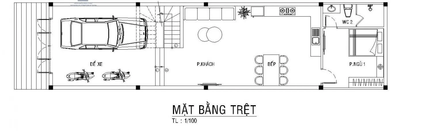 4 mẫu nhà 2 tầng 5x21m hiện đại đẹp tiện nghi + Bản vẽ chi tiết