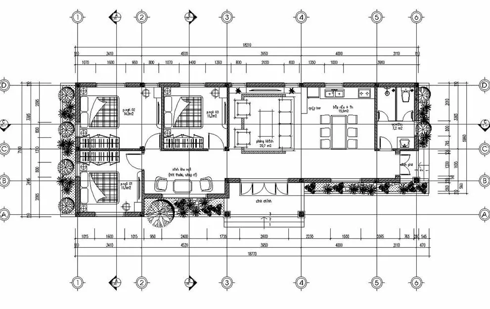 4 mẫu nhà cấp 4 mái thái 6×18 bạn nên xem qua trước khi xây