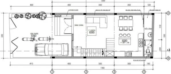 4 mẫu nhà ống 2 tầng 3 phòng ngủ 5×17 đẹp miễn chê