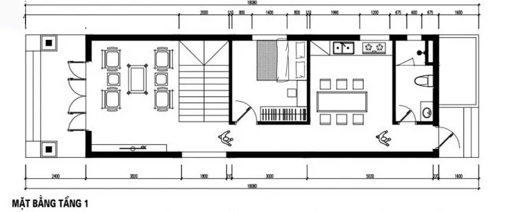 4 mẫu nhà ống 2 tầng 3 phòng ngủ 5×18 đẹp hiện đại và thịnh hành