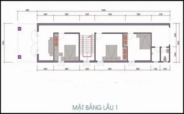 4 mẫu nhà ống 2 tầng 4 phòng ngủ 5×20 đẹp tiện nghi và tiết kiệm chi phí