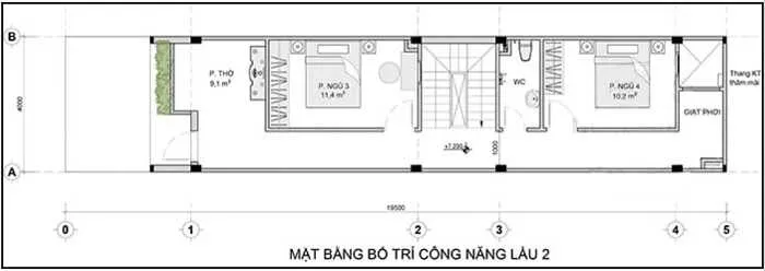 4 mẫu nhà ống 3 tầng 4x17m mái bằng trẻ trung bất ngờ