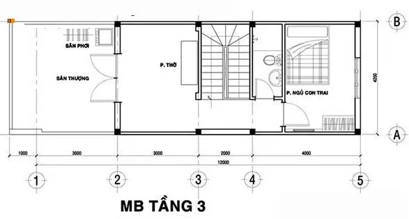 4 mẫu nhà ống 3 tầng 4x17m mái bằng trẻ trung bất ngờ