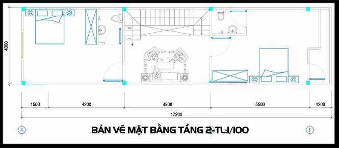 4 mẫu nhà ống 3 tầng 4x17m mái bằng trẻ trung bất ngờ