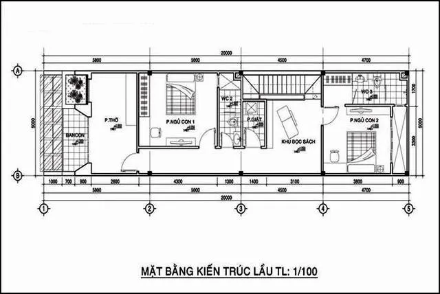 4 mẫu thiết kế nhà 2 tầng 5x20m có gara đẹp bạn không nên bỏ lỡ