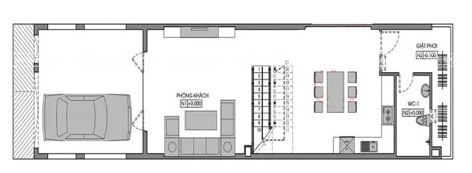 4 mẫu thiết kế nhà 2 tầng 5x20m có gara đẹp bạn không nên bỏ lỡ