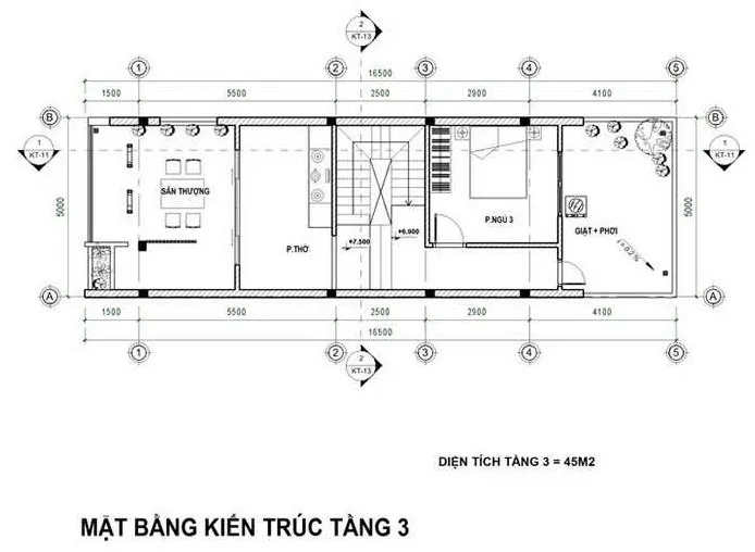 4 mẫu thiết kế nhà 3 tầng 5x17m hiện đại cho gia chủ ở thành phố