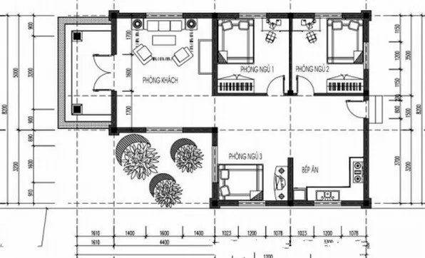 5 bản vẽ nhà cấp 4 nông thôn khoa học nhất nên tham khảo