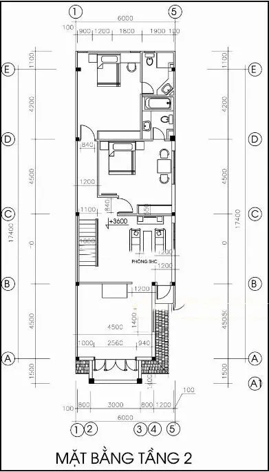 5 gợi ý mẫu nhà 2 tầng 6x18m đẹp được nhiều gia đình yêu thích