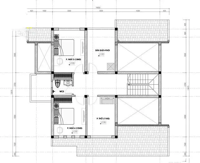 5 gợi ý mẫu nhà cấp 4 gác lửng 4 phòng ngủ đẹp không thể bỏ qua