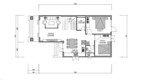 5 gợi ý mẫu nhà cấp 4 gác lửng 4 phòng ngủ đẹp không thể bỏ qua