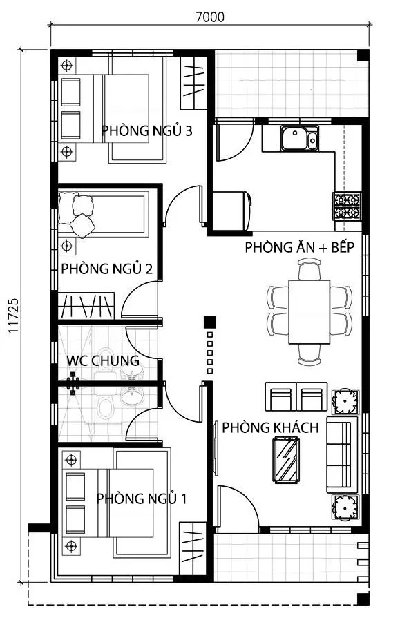 5 mẫu bản vẽ thiết kế nhà cấp 4 đẹp nên lưu tâm khi xây nhà