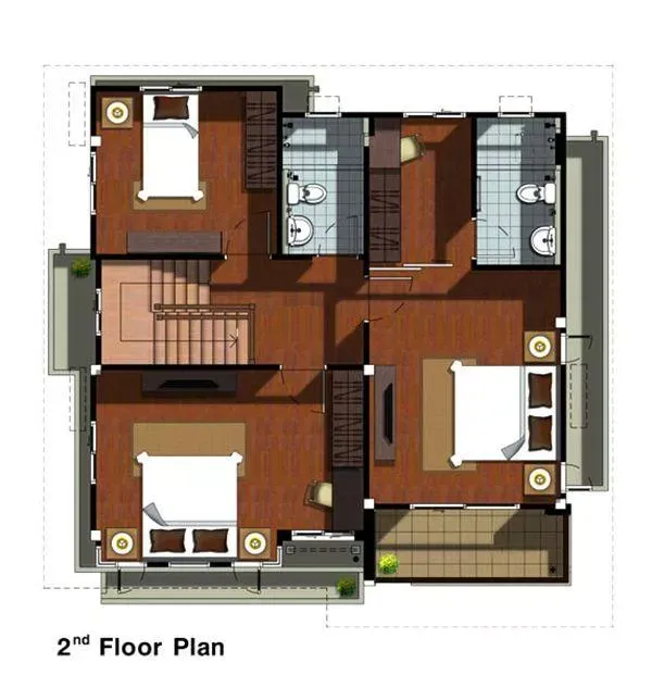 5 mẫu nhà 2 tầng 10x10m đẹp ai nhìn cũng ước ao