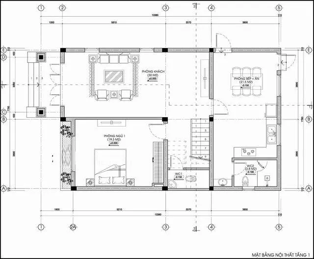 5 mẫu nhà 2 tầng 4 phòng ngủ 100m2 đầy đủ công năng và tính thẩm mỹ