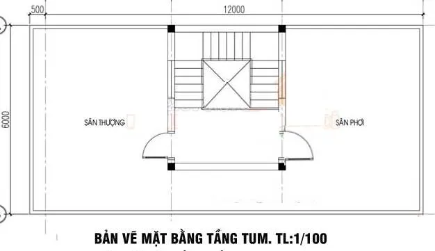 5 mẫu nhà 2 tầng 6x12m có thiết kế độc đáo và tinh tế