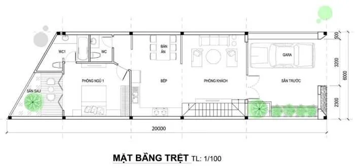 5 mẫu nhà 2 tầng 6x20m đẹp nhìn muốn xây ngay khi có đất