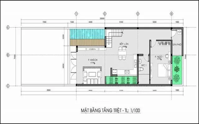 5 mẫu nhà 2 tầng 7x17m tiêu biểu để các gia chủ tham khảo chọn lựa