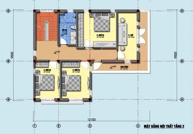 5 mẫu nhà 2 tầng chữ l 100m2 mái bằng đẹp được lựa chọn nhiều