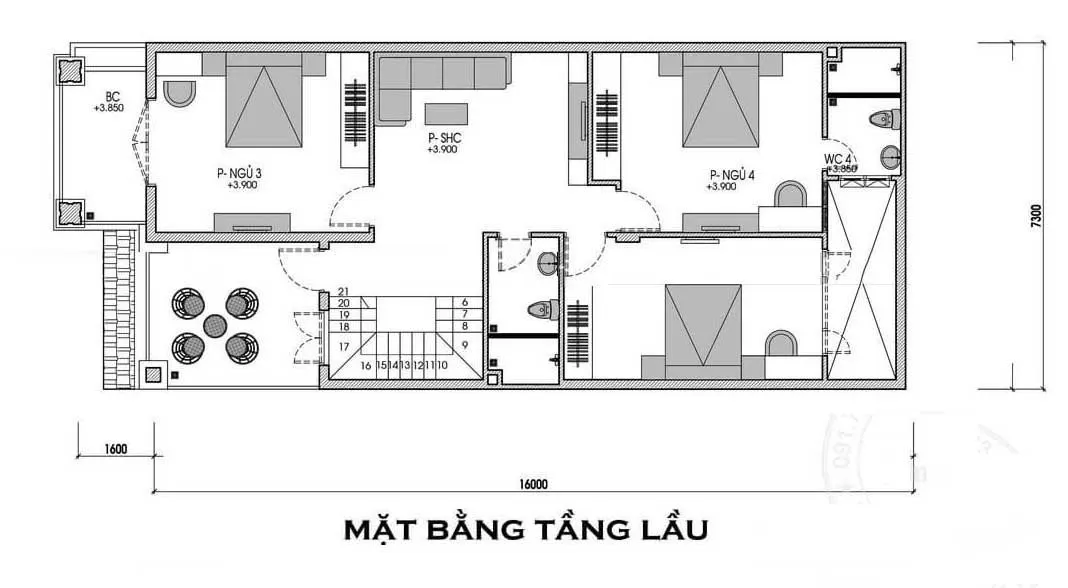 5 mẫu nhà 2 tầng mái thái mặt tiền 7m sang xịn như biệt thự