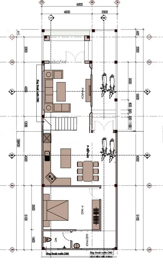 5 mẫu nhà cấp 4 có gác lửng 6x14m đẹp và sang trọng