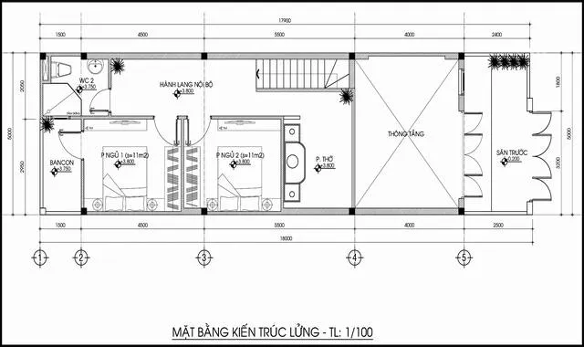 5 mẫu nhà cấp 4 gác lửng mặt tiền 5m đẹp theo từng kích thước cụ thể