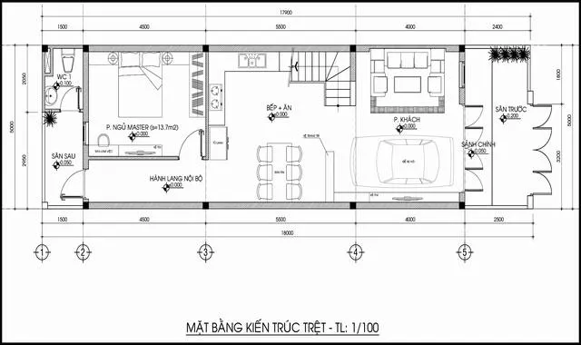 5 mẫu nhà cấp 4 gác lửng mặt tiền 5m đẹp theo từng kích thước cụ thể