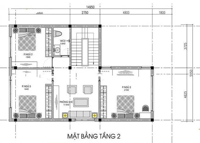 5 mẫu nhà chữ l 2 tầng 80m2 mái thái đẹp hot nhất 2024