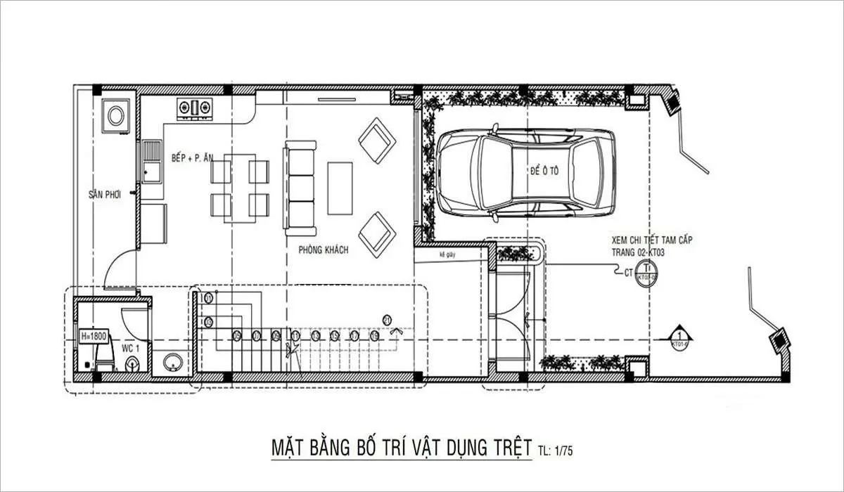 5 mẫu nhà ống 2 tầng 3 phòng ngủ 1 phòng thờ đa dạng trong thiết kế