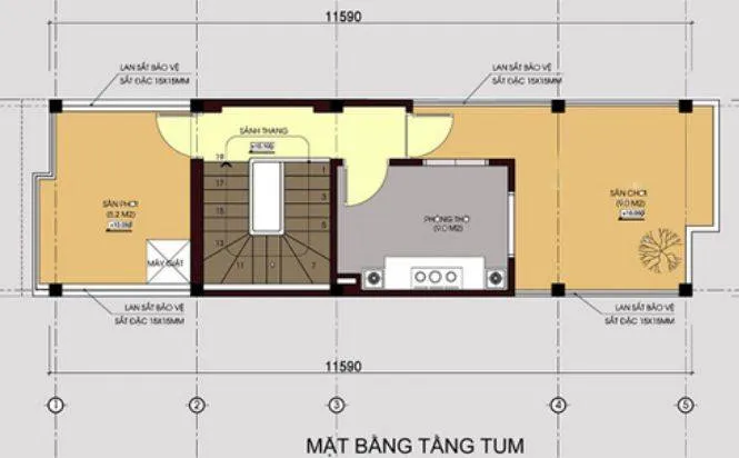 5 mẫu nhà ống 3 tầng 1 tum 4x15m đẹp và hiện đại