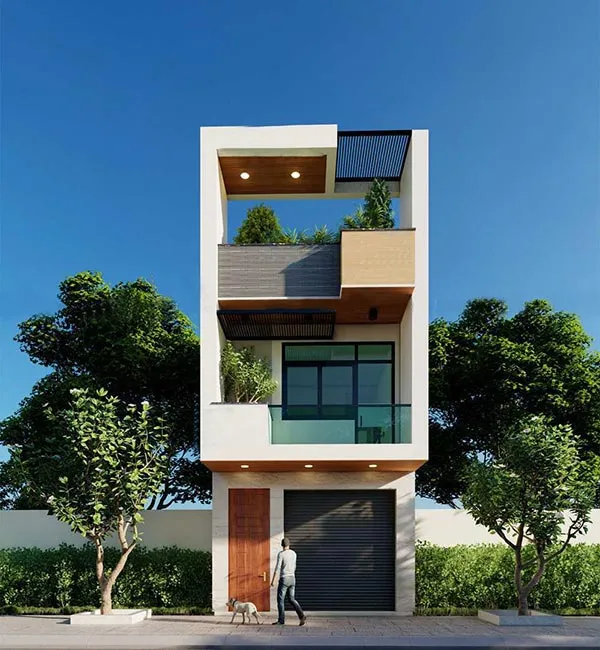 5 mẫu thiết kế nhà 2 tầng 4x16m cho gia đình 3-4 thành viên