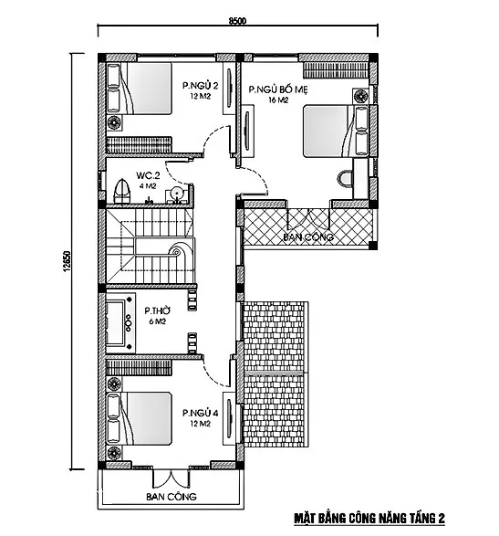 6 mẫu nhà 2 tầng 100m2 4 phòng ngủ đa dạng phong cách và thiết kế