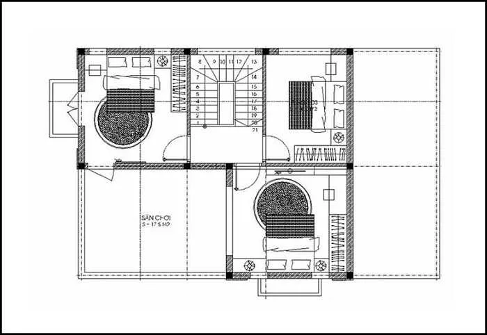 6 mẫu nhà 2 tầng 4 phòng ngủ 80m2 đẹp không nên bỏ qua