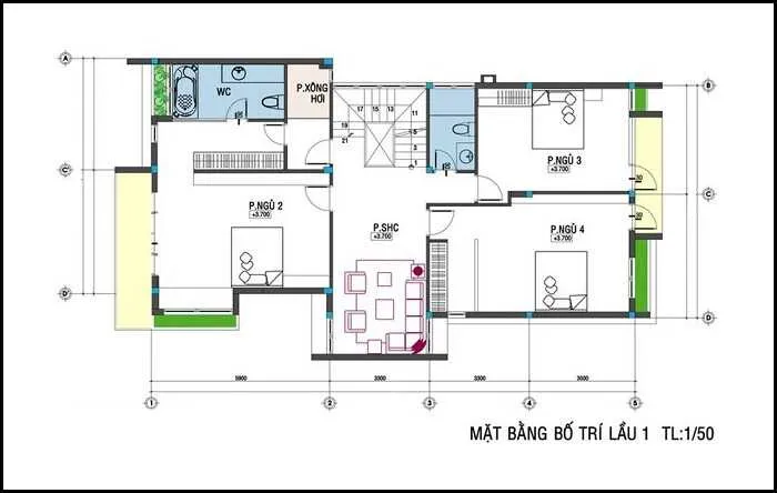 6 mẫu nhà 2 tầng 4 phòng ngủ 80m2 đẹp không nên bỏ qua