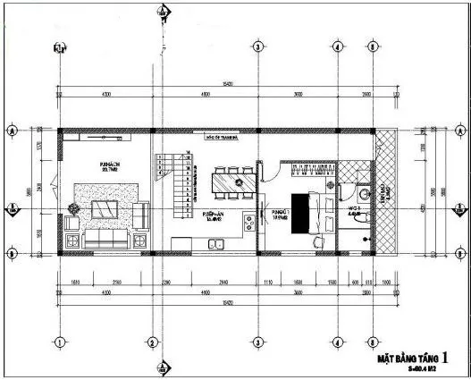 6 mẫu nhà cấp 4 7x15m mái bằng đơn giản nhưng vẫn hút mắt người xem