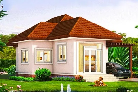 6 mẫu nhà cấp 4 8x14m mái thái đẹp không thể bỏ qua