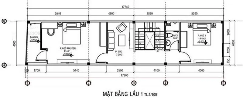 6 mẫu nhà ống 2 tầng 4x20m 2021 hot có mặt bằng chi tiết công năng