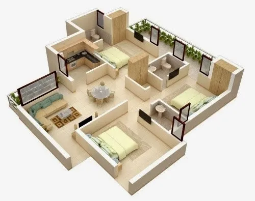 Biệt thự 1 tầng 3 phòng ngủ – Ngôi nhà mơ ước của gia đình hiện đại