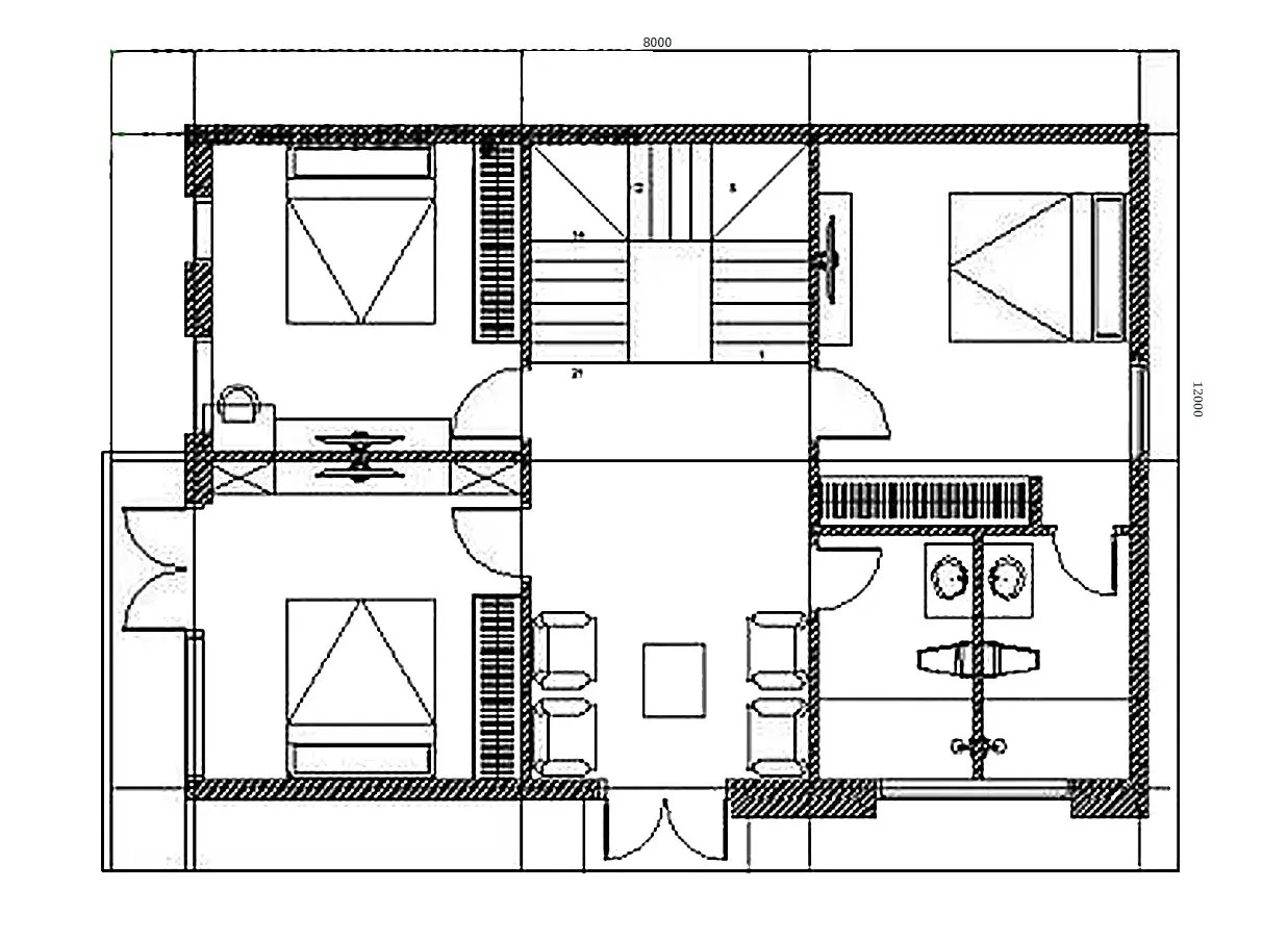 Biệt thự mini 3 tầng hiện đại 5 phòng ngủ