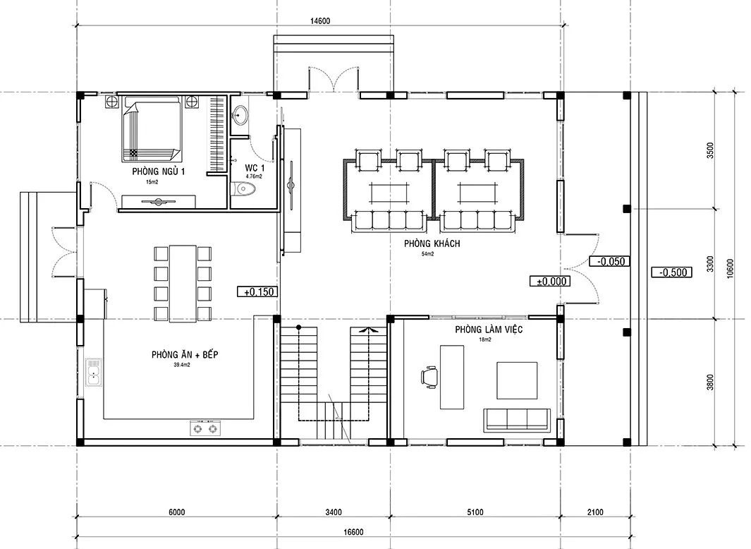 Biệt thự tân cổ điển 3 tầng đẹp 5 phòng ngủ