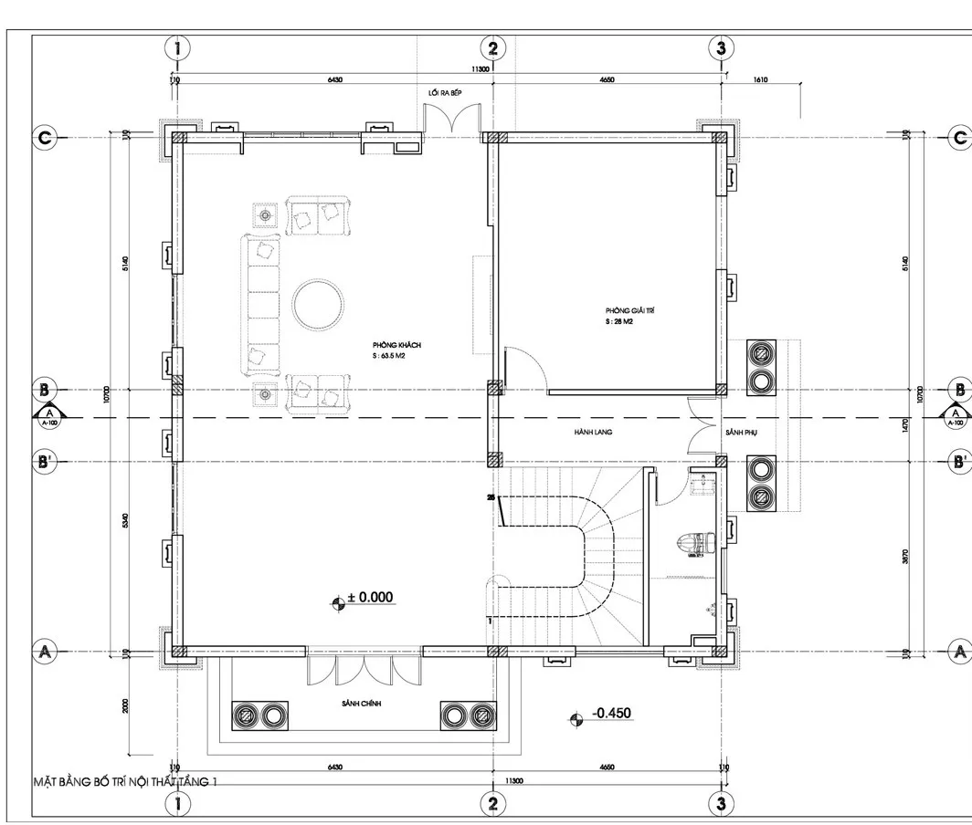 Biệt thự Tân cổ điển mặt tiền 8m có phòng giải trí