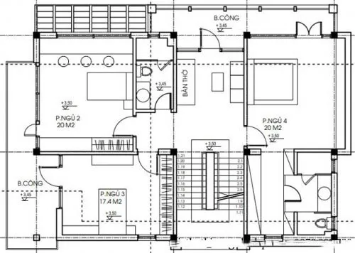 Biệt thự tân cổ điển Pháp mặt tiền 11m sang trọng và tinh tế tại Uông Bí