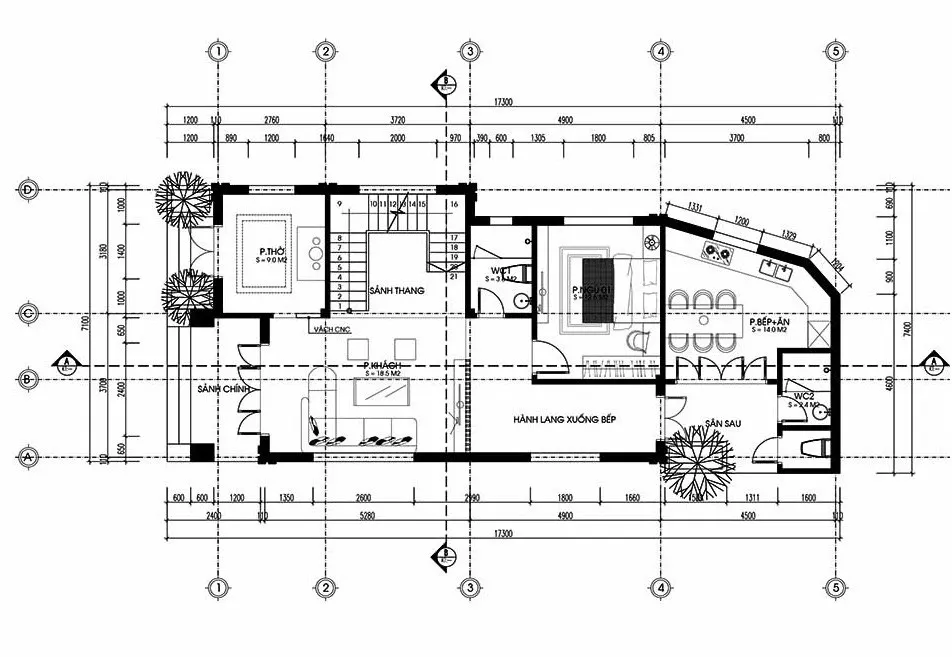 Bộ sưu tập 6 mẫu nhà ống 2 tầng mặt tiền 7m đẹp mãn nhãn