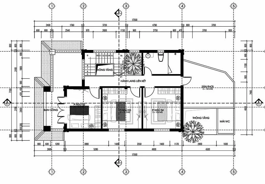 Bộ sưu tập 6 mẫu nhà ống 2 tầng mặt tiền 7m đẹp mãn nhãn