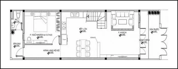 Bỏ túi 5 mẫu thiết kế nhà cấp 4 5×16m đẹp được khen hết lời